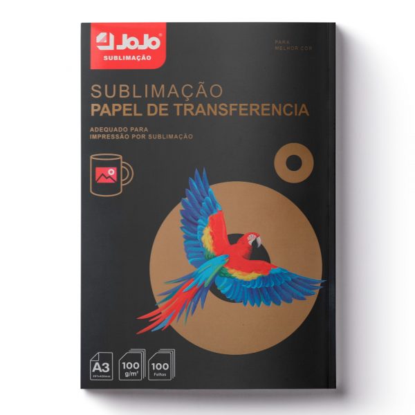 TRANSFER PAPEL SUBLIMAÇÃO A3 ROSA 100 Folhas Verso Rosa